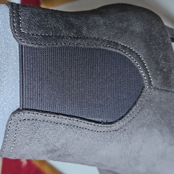 Dream Pairs Grey Suede Stiletto Ankle Boots Women’s Pointed Toe Heel High 3.25” - Picture 14 of 17